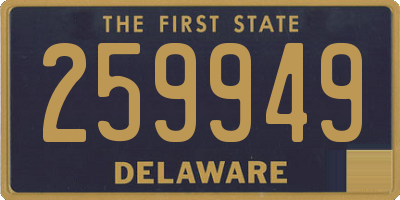 DE license plate 259949