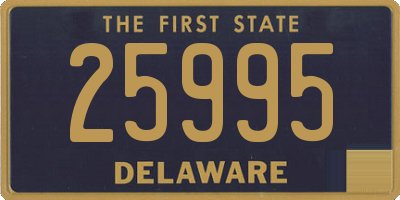 DE license plate 25995