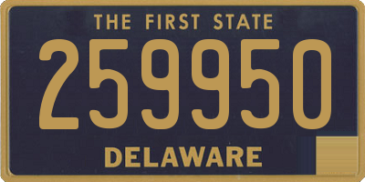 DE license plate 259950