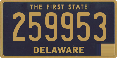 DE license plate 259953