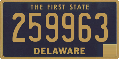 DE license plate 259963