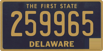 DE license plate 259965