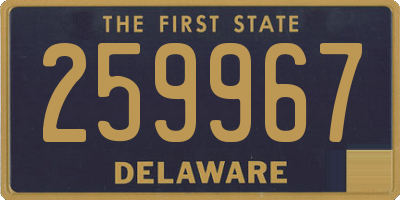 DE license plate 259967