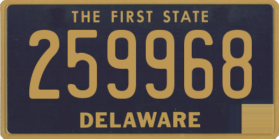 DE license plate 259968