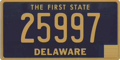 DE license plate 25997