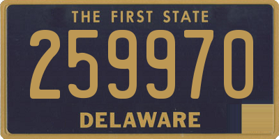DE license plate 259970