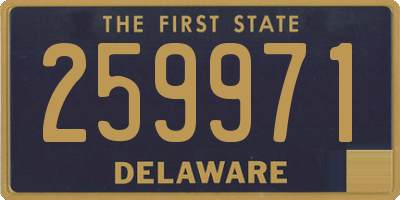 DE license plate 259971