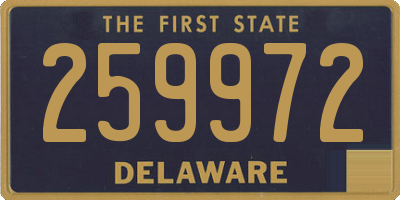 DE license plate 259972