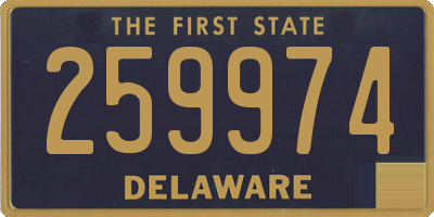 DE license plate 259974