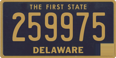 DE license plate 259975
