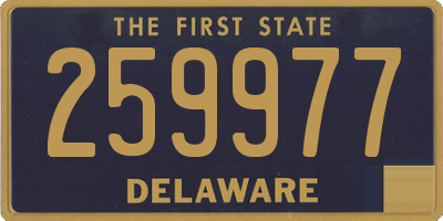 DE license plate 259977