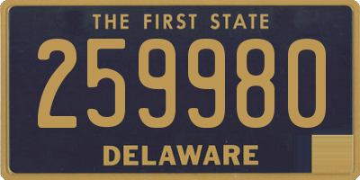 DE license plate 259980
