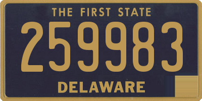 DE license plate 259983