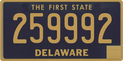 DE license plate 259992