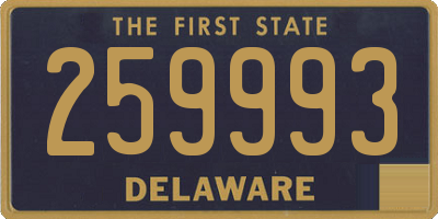 DE license plate 259993