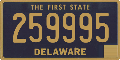 DE license plate 259995
