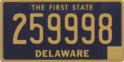 DE license plate 259998