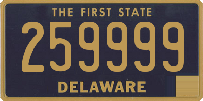 DE license plate 259999