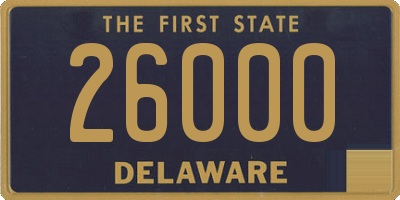 DE license plate 26000