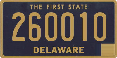 DE license plate 260010