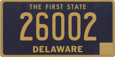 DE license plate 26002