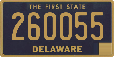DE license plate 260055