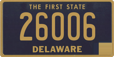 DE license plate 26006