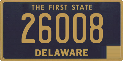 DE license plate 26008