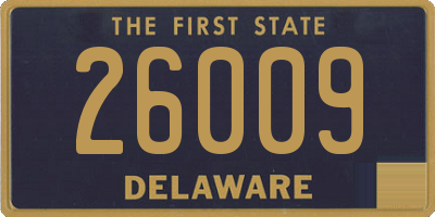 DE license plate 26009