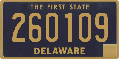 DE license plate 260109