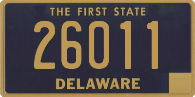 DE license plate 26011