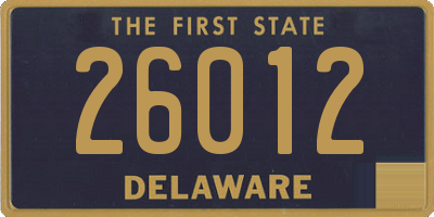 DE license plate 26012