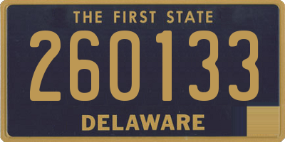 DE license plate 260133