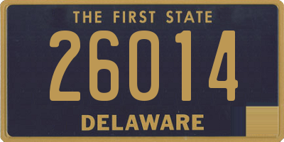 DE license plate 26014