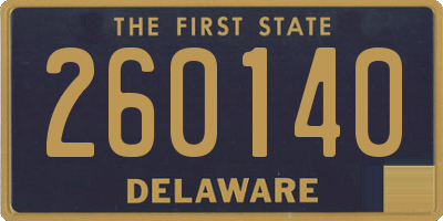 DE license plate 260140