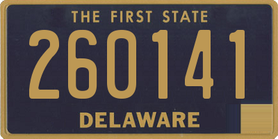 DE license plate 260141