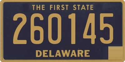 DE license plate 260145