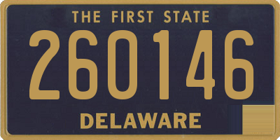 DE license plate 260146