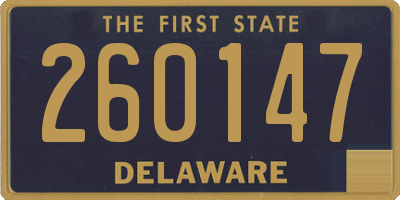 DE license plate 260147