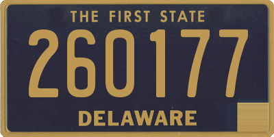 DE license plate 260177