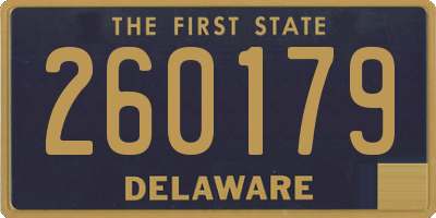 DE license plate 260179
