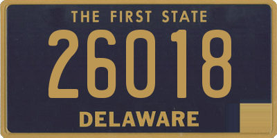 DE license plate 26018