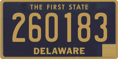 DE license plate 260183