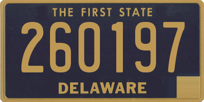 DE license plate 260197