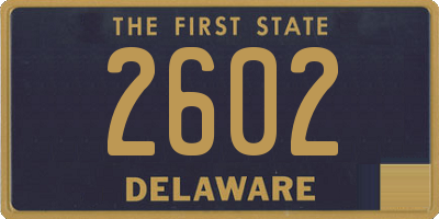 DE license plate 2602