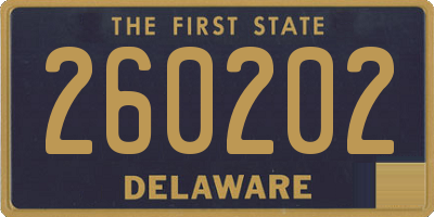 DE license plate 260202