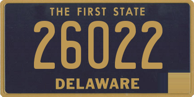 DE license plate 26022