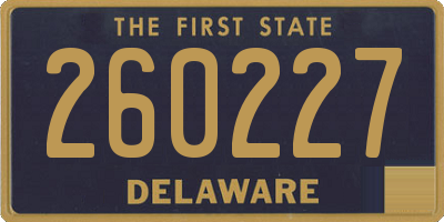 DE license plate 260227