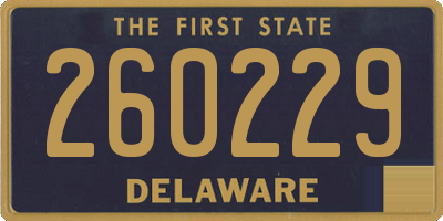 DE license plate 260229