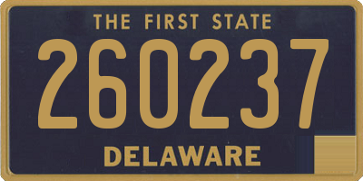 DE license plate 260237